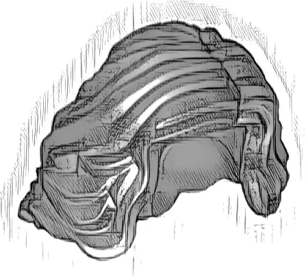 Minifigure, Hair Female Mid-Length Wavy