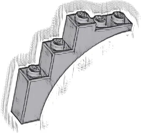 Arch 1 x 5 x 4 - Continuous Bow