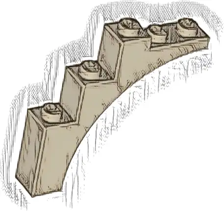 Arch 1 x 5 x 4 - Continuous Bow