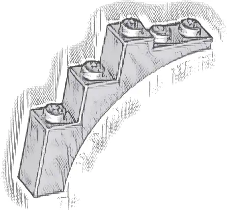 Arch 1 x 5 x 4 - Continuous Bow