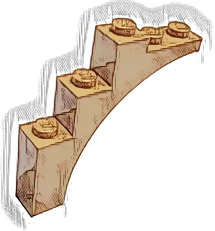 Arch 1 x 5 x 4 - Continuous Bow