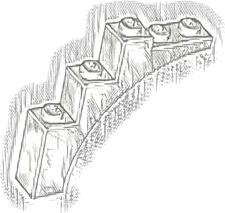 Arch 1 x 5 x 4 - Continuous Bow