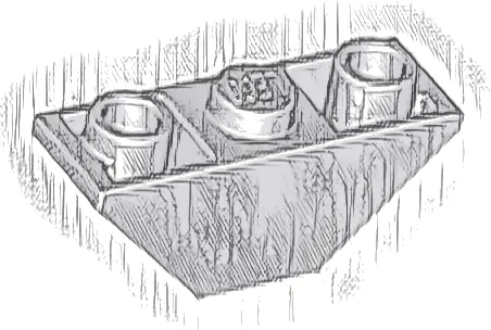 Slope, Inverted 45 3 x 1 Double