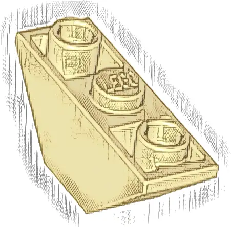 Slope, Inverted 45 3 x 1 Double