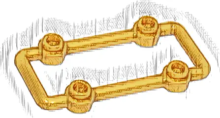 Bar 1 x 6 x 3 with 4 Studs