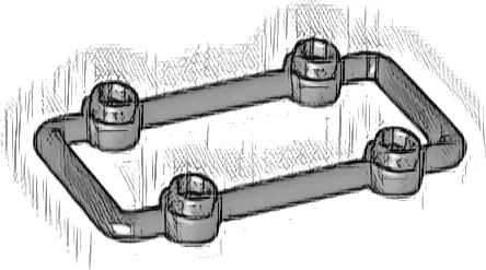 Bar 1 x 6 x 3 with 4 Studs