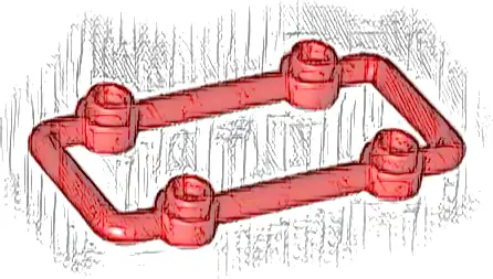 Bar 1 x 6 x 3 with 4 Studs