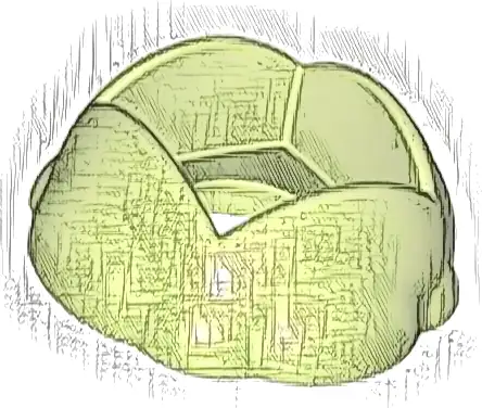 Duplo Rock Round with Hole in Center