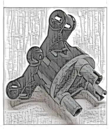 Technic, Steering Axle with 2 Pin Holes and 2 Arms with Axle Holes with Slots with Dark Bluish Gray Wheel Hub 3 Pins Round (23801 / 92909)