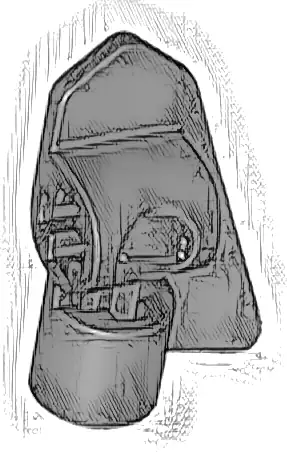 Technic, Panel Fairing # 7 Very Small Smooth Short, Side A