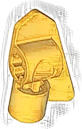 Technic, Panel Fairing # 7 Very Small Smooth Short, Side A