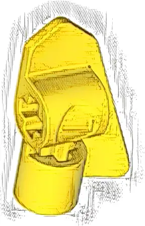 Technic, Panel Fairing # 7 Very Small Smooth Short, Side A