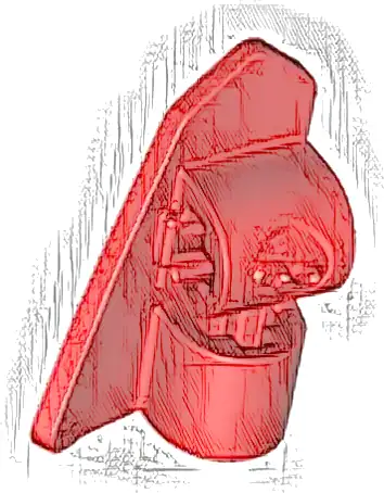 Technic, Panel Fairing # 8 Very Small Smooth Short, Side B