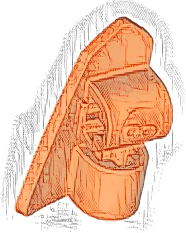 Technic, Panel Fairing # 8 Very Small Smooth Short, Side B