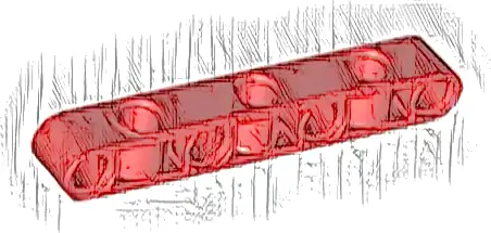 Technic, Liftarm, Modified Perpendicular Holes Thick 1 x 7