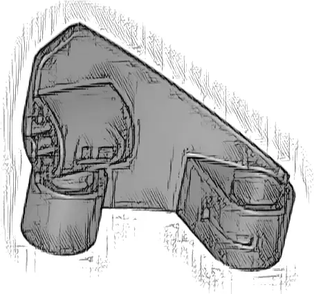 Technic, Panel Curved # 9 3 x 3 Tapered Left