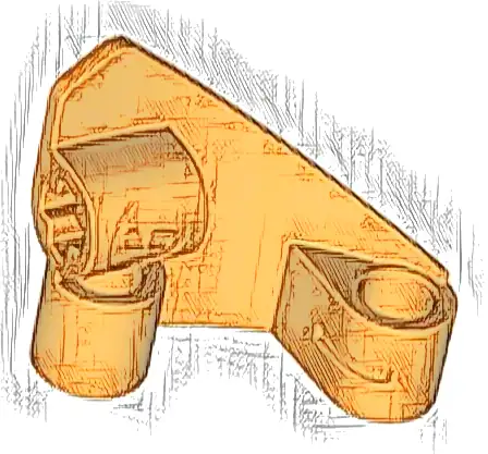 Technic, Panel Curved # 9 3 x 3 Tapered Left