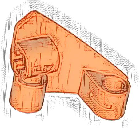 Technic, Panel Curved # 9 3 x 3 Tapered Left