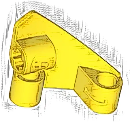 Technic, Panel Curved # 9 3 x 3 Tapered Left