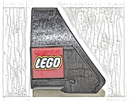 Technic, Panel Curved # 9 3 x 3 Tapered Left with LEGO Logo Pattern (Sticker) - Sets 42151 / 42162