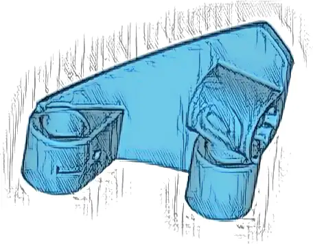 Technic, Panel Curved #10 3 x 3 Tapered Right