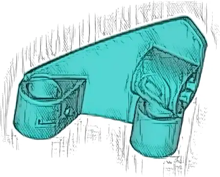 Technic, Panel Curved #10 3 x 3 Tapered Right