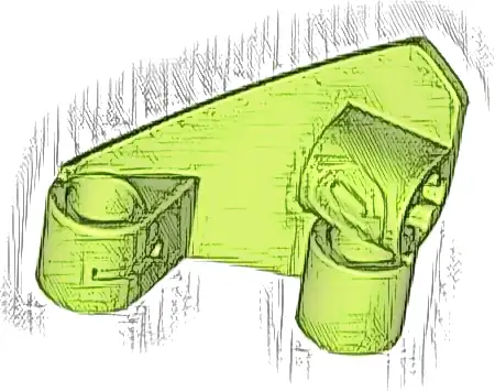 Technic, Panel Curved #10 3 x 3 Tapered Right