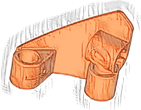 Technic, Panel Curved #10 3 x 3 Tapered Right