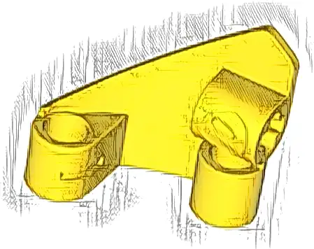 Technic, Panel Curved #10 3 x 3 Tapered Right