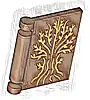 Część LEGO® 24093pb078 Minifigurka, Przybory Okładka Książki ze Złotym Drzewem, Wzór