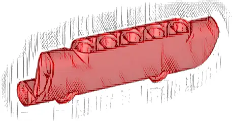 Technic, Panel Curved 7 x 3 with 2 Pin Holes through Panel Surface