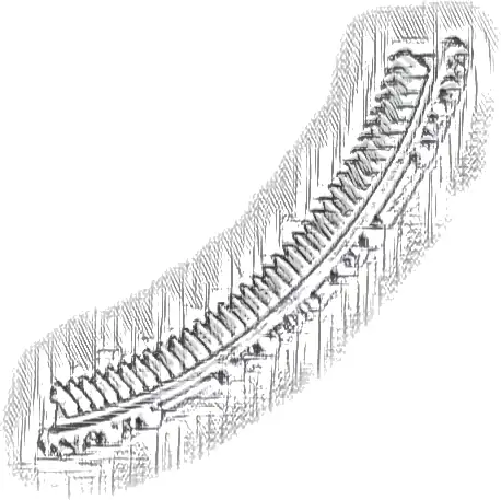 Technic, Gear Rack 11 x 11 Curved