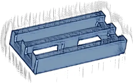 Tile, Modified 1 x 2 Grille with Bottom Groove