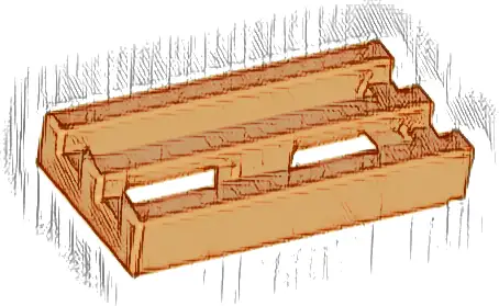 Tile, Modified 1 x 2 Grille with Bottom Groove