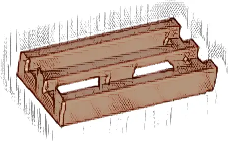 Tile, Modified 1 x 2 Grille with Bottom Groove