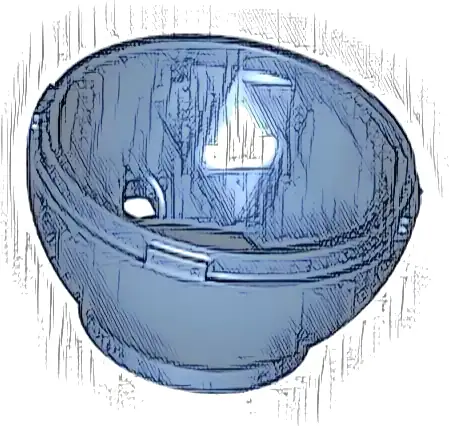 Container, Faceted, 4 x 4 x 1 2/3, Dragon Egg Bottom