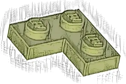 Plate 2 x 2 Corner