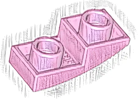 Slope, Curved 2 x 1 x 2/3 Inverted