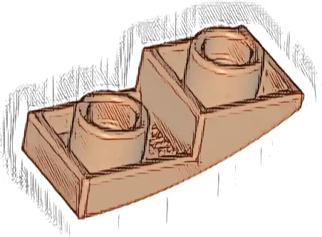 Slope, Curved 2 x 1 x 2/3 Inverted