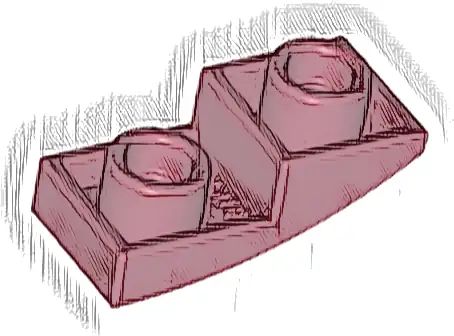 Slope, Curved 2 x 1 x 2/3 Inverted