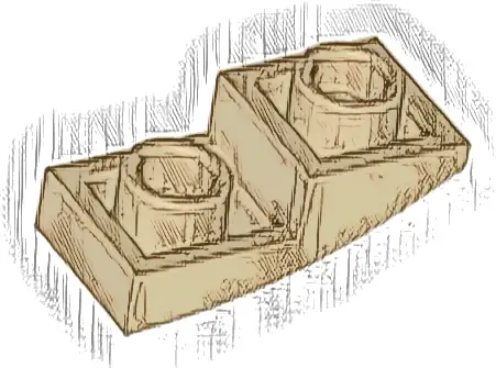 Slope, Curved 2 x 1 x 2/3 Inverted