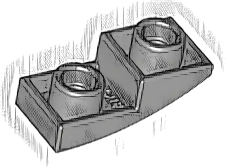 Slope, Curved 2 x 1 x 2/3 Inverted