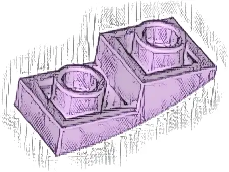 Slope, Curved 2 x 1 x 2/3 Inverted