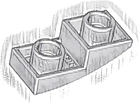 Slope, Curved 2 x 1 x 2/3 Inverted