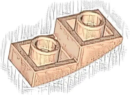 Slope, Curved 2 x 1 x 2/3 Inverted