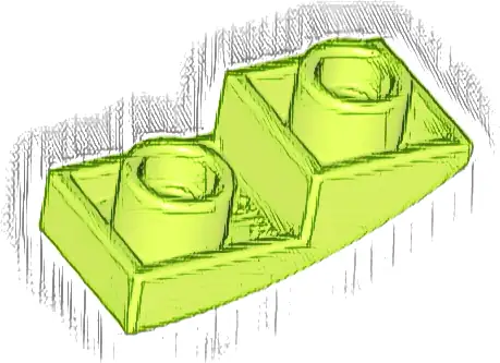 Slope, Curved 2 x 1 x 2/3 Inverted