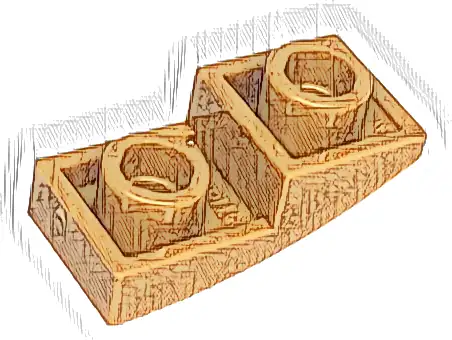 Slope, Curved 2 x 1 x 2/3 Inverted