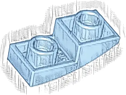 Slope, Curved 2 x 1 x 2/3 Inverted