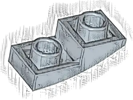 Slope, Curved 2 x 1 x 2/3 Inverted