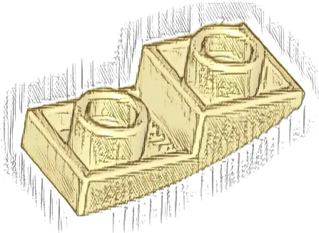 Slope, Curved 2 x 1 x 2/3 Inverted